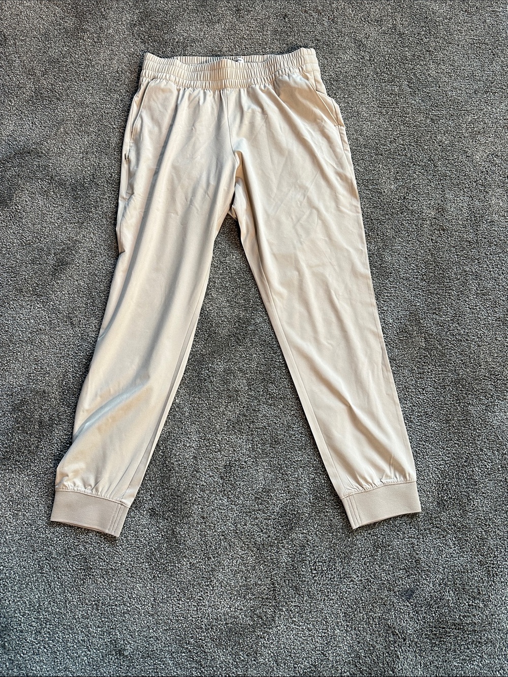 Banana Republic Light Beige Jogger Track Pants